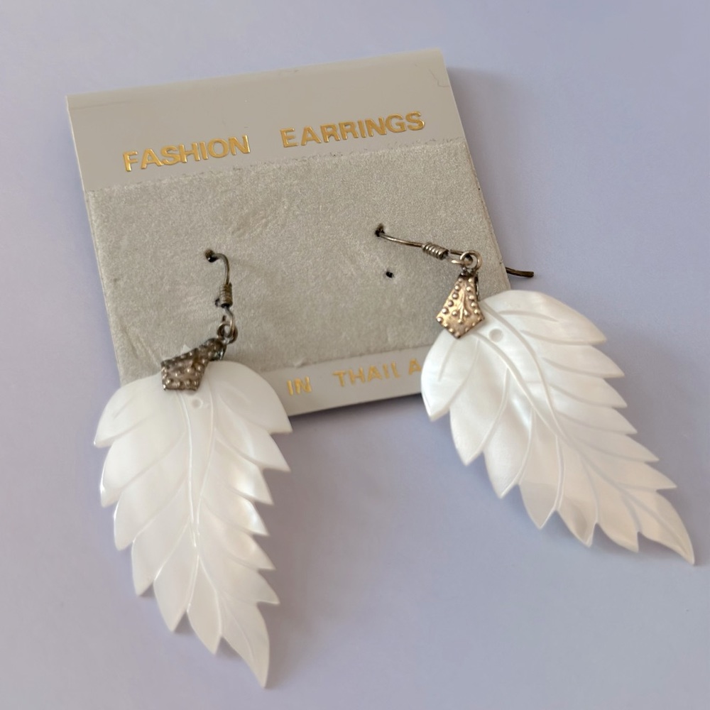Natural Mother-of-Pearl Earrings | Never Worn